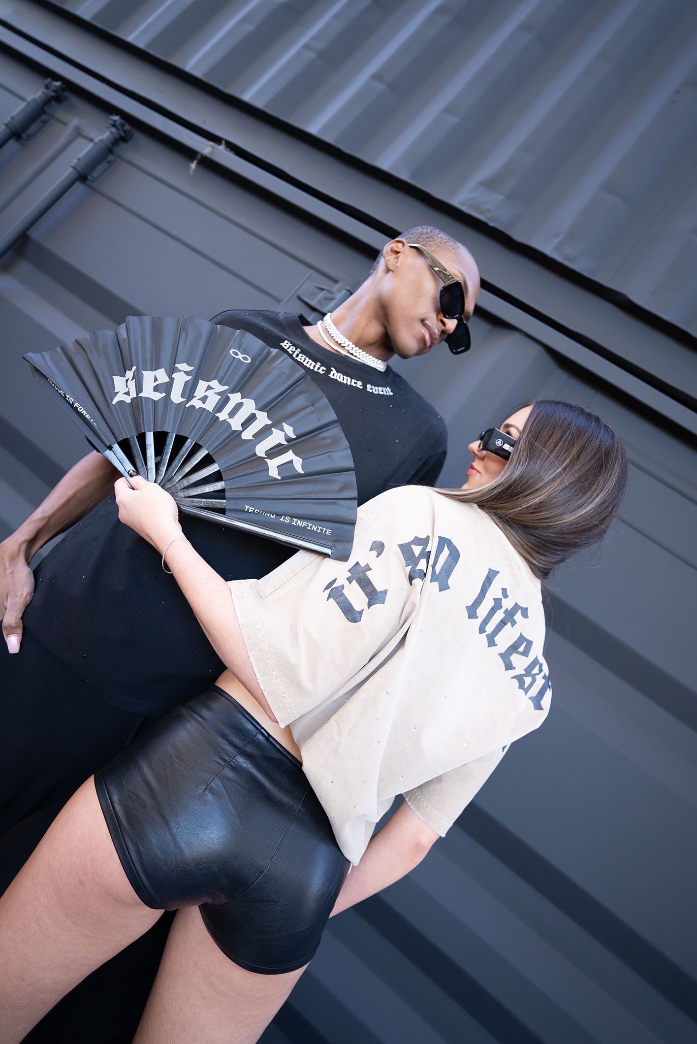 It's A Lifestyle Rhinestone Tee (Black)