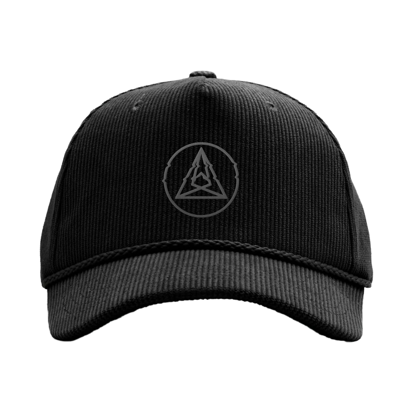 Seismic Corduroy Symbol Cap (Silver on Black)