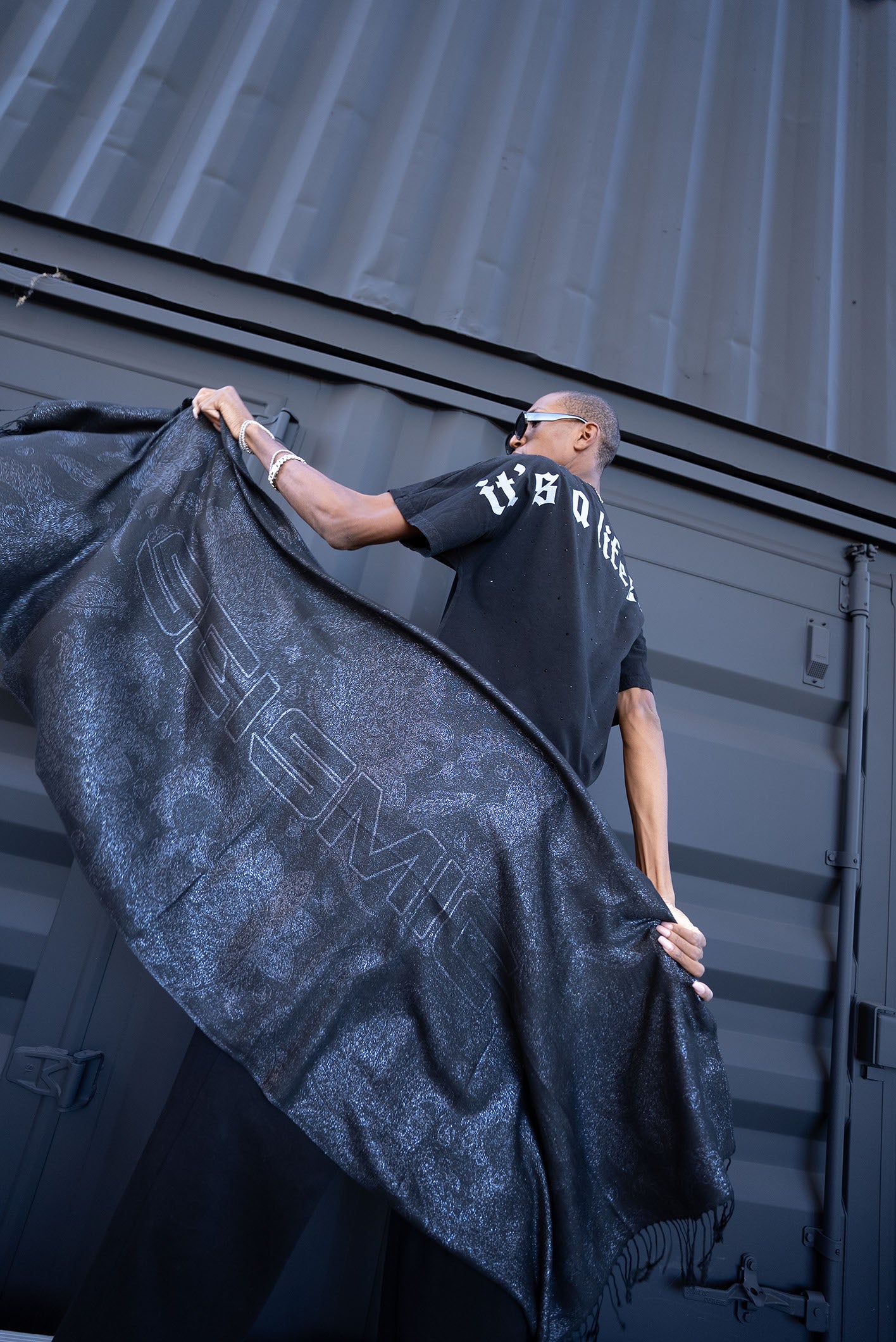 Seismic Sparkly Paisley Pashmina