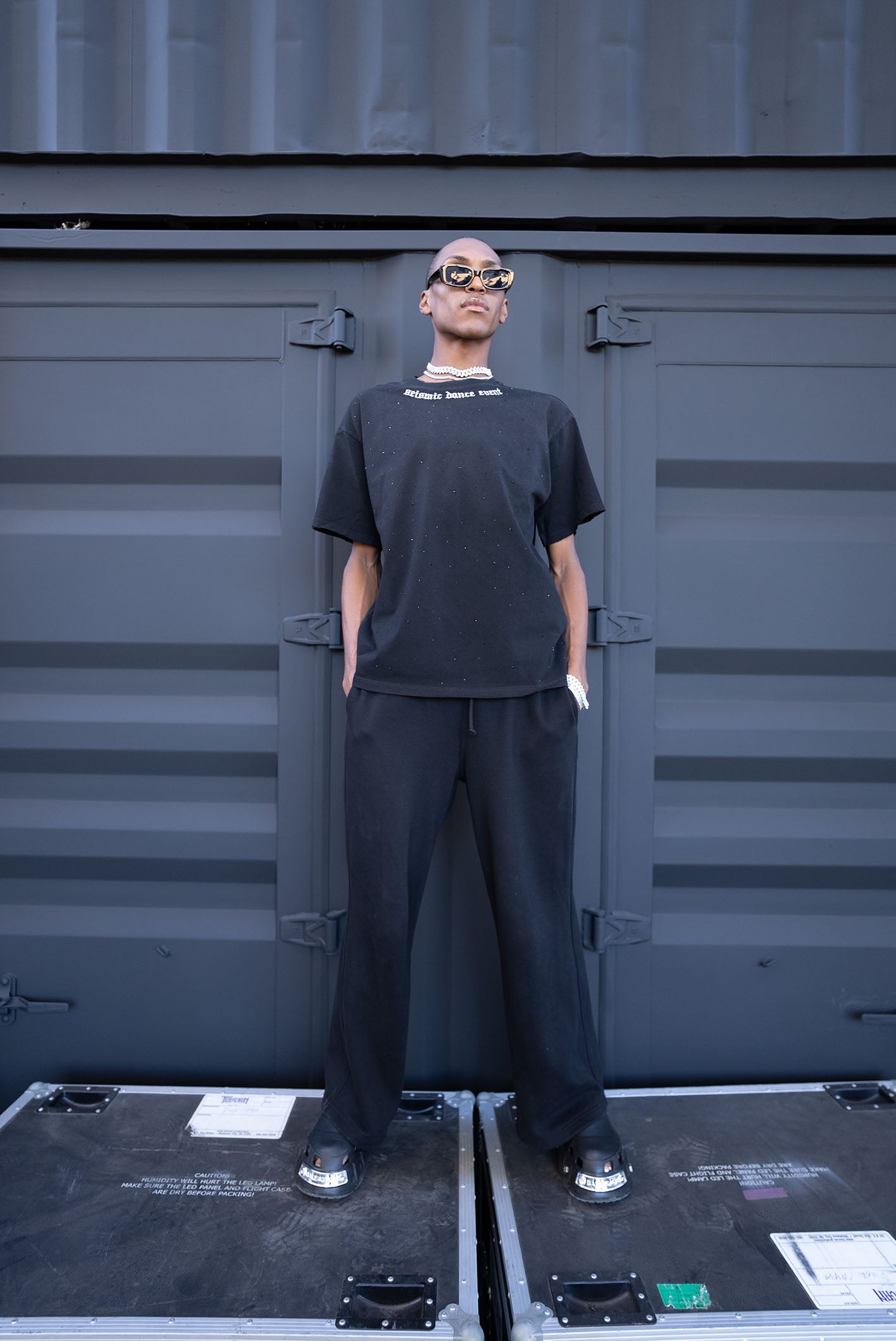 It's A Lifestyle Rhinestone Tee (Black)