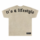 It's A Lifestyle Rhinestone Tee (Tan)