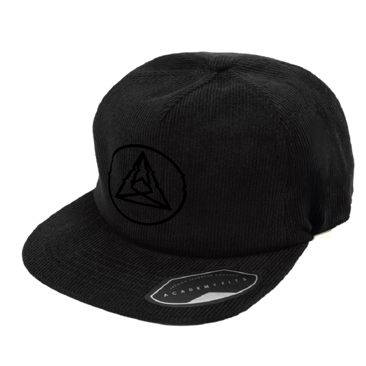 Seismic Corduroy Snapback (Black on Black)