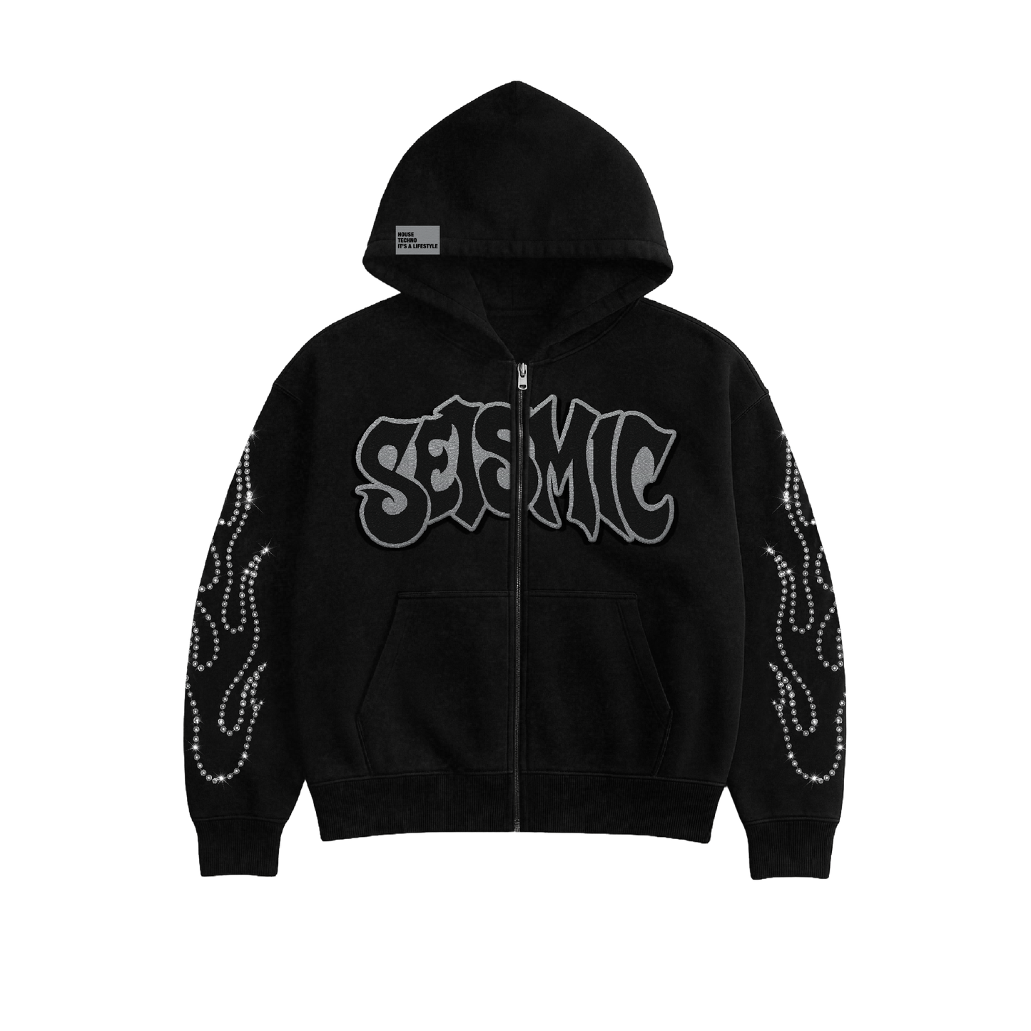 Seismic Graffiti Hoodie #2 (With Rhinestone)