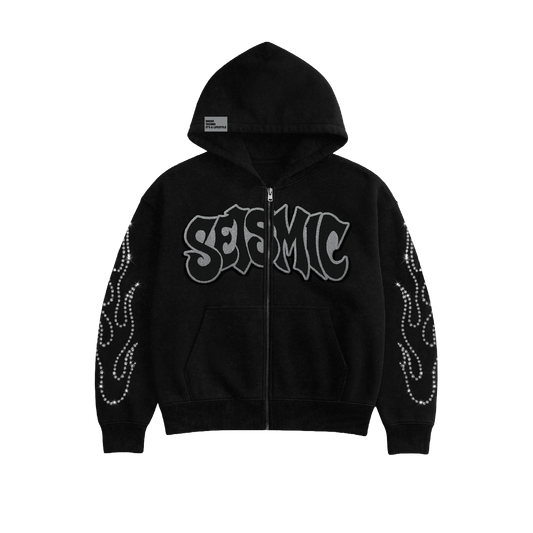 Seismic Graffiti Hoodie #2 (With Rhinestone)