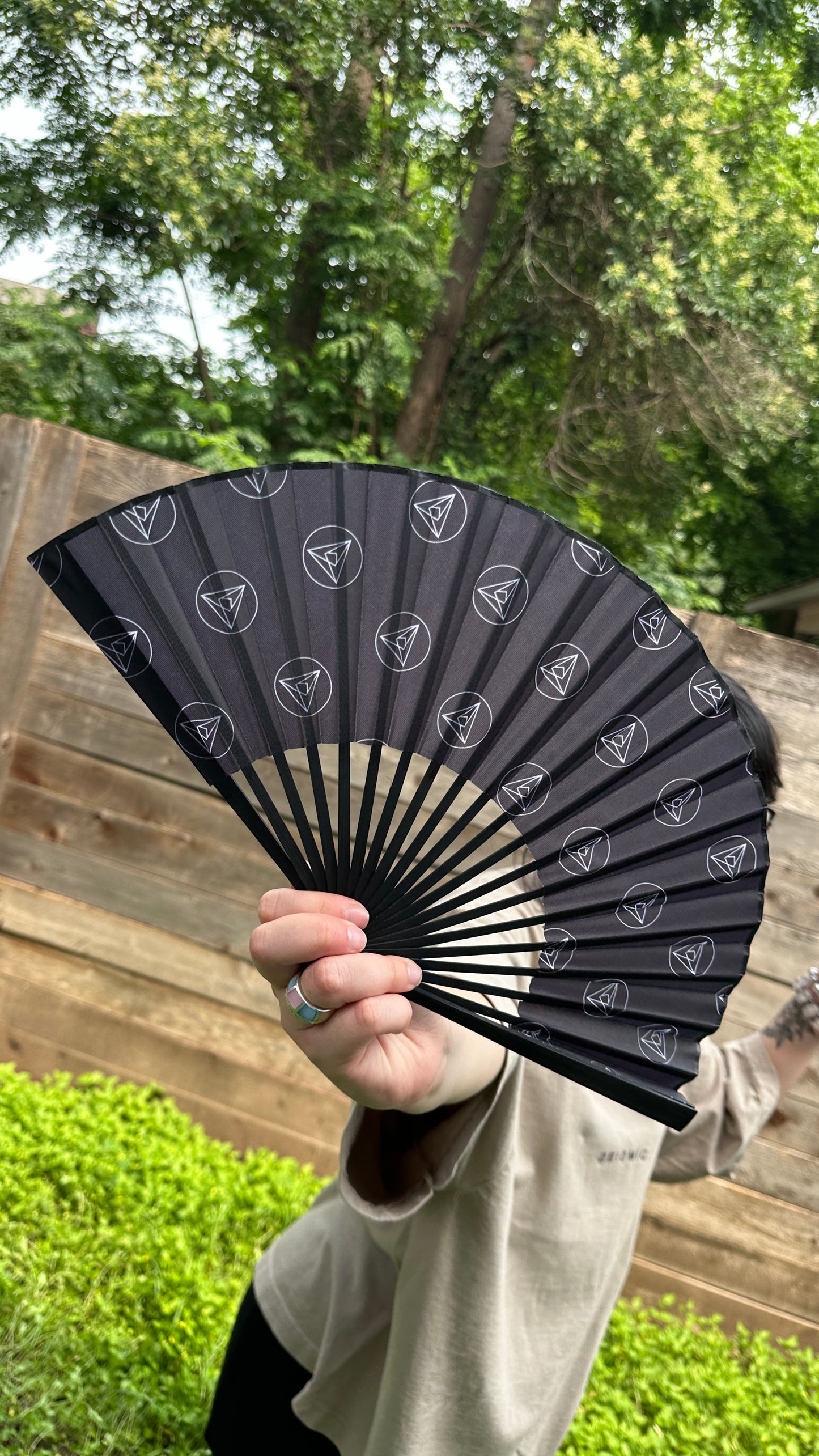 Small Seismic Symbol Pocket Fan