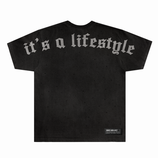 It's A Lifestyle Rhinestone Tee (Black)