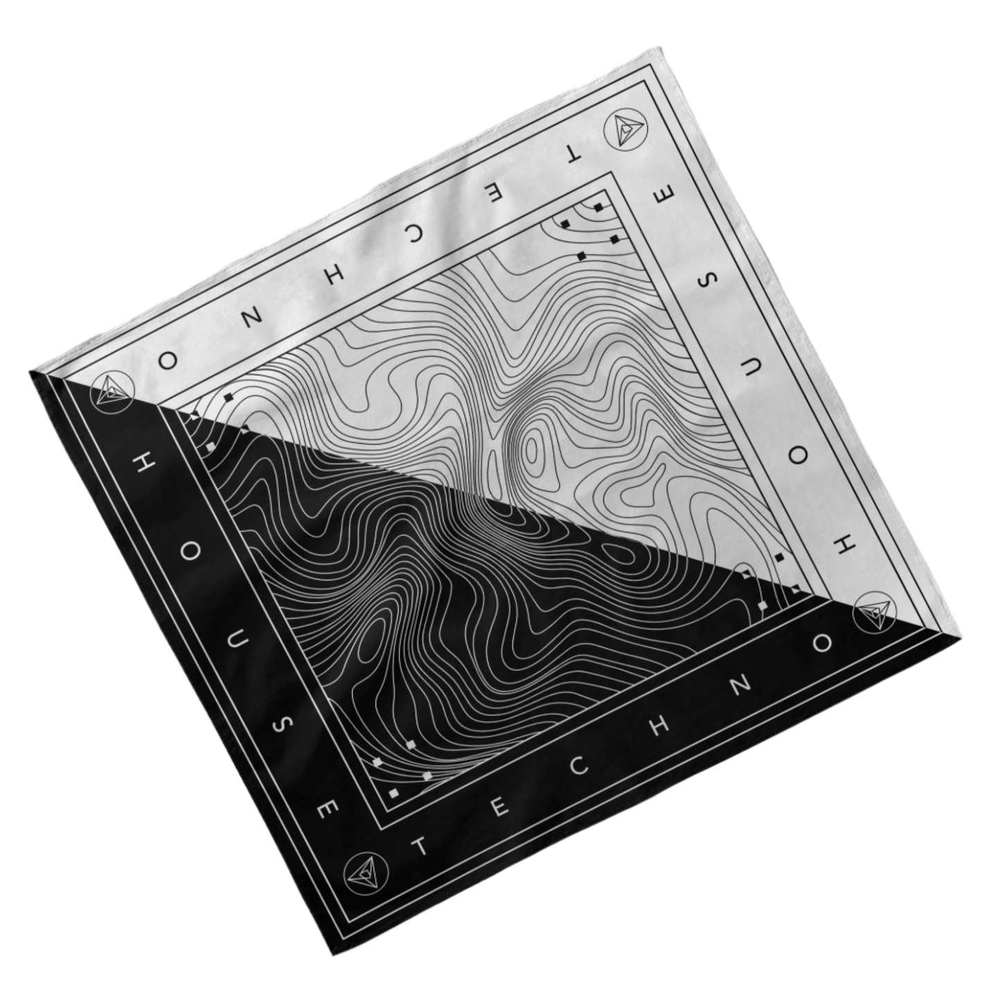 House/Techno Bandana: Black & White