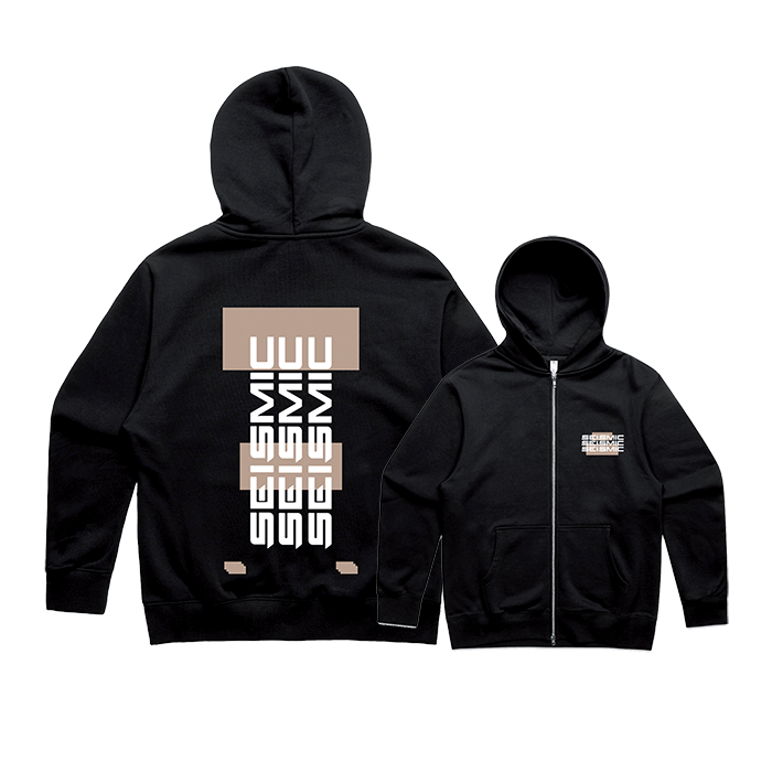 Seismic Block Zip Up Hoodie (Limited Re-Order)