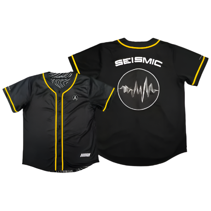 Seismic Black/Gold Jersey: Reversible (Sold Out)