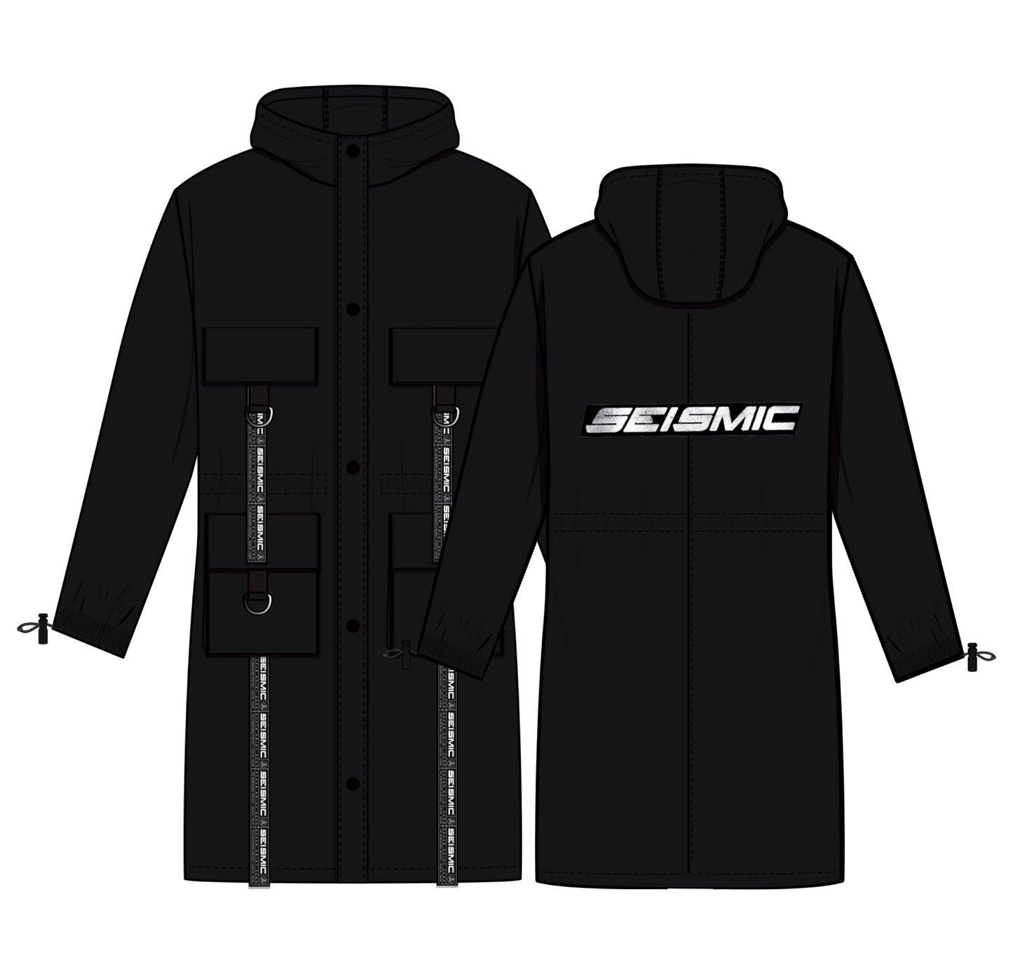 Seismic Streetwear Trench Raincoat