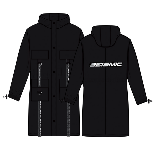 Seismic Streetwear Trench Raincoat