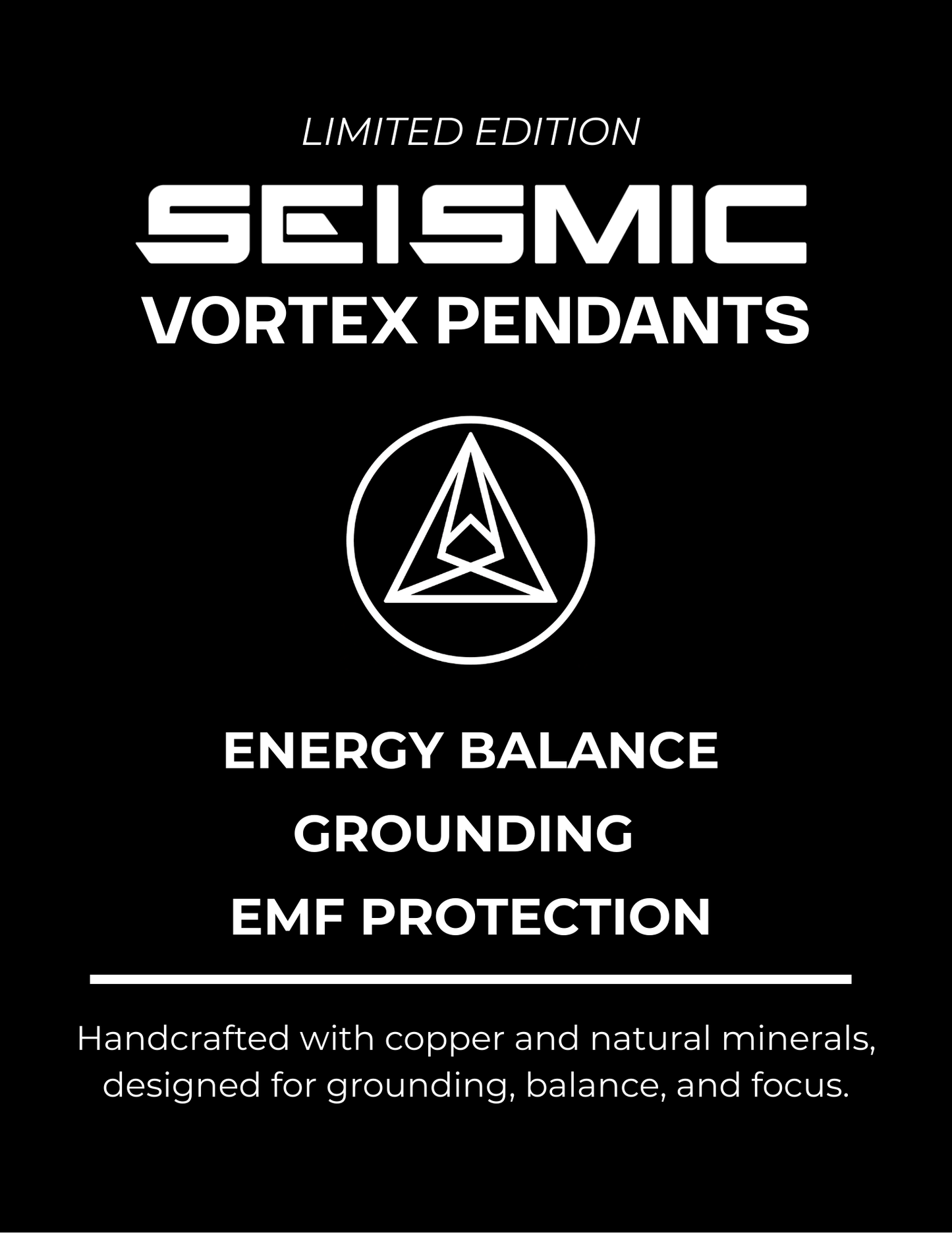 Seismic Vortex Pendant Necklace (EMF Blocking)