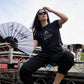 Seismic Symbol Patterened Crop Top