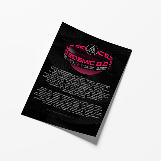 Seismic 8.0 Lineup Poster