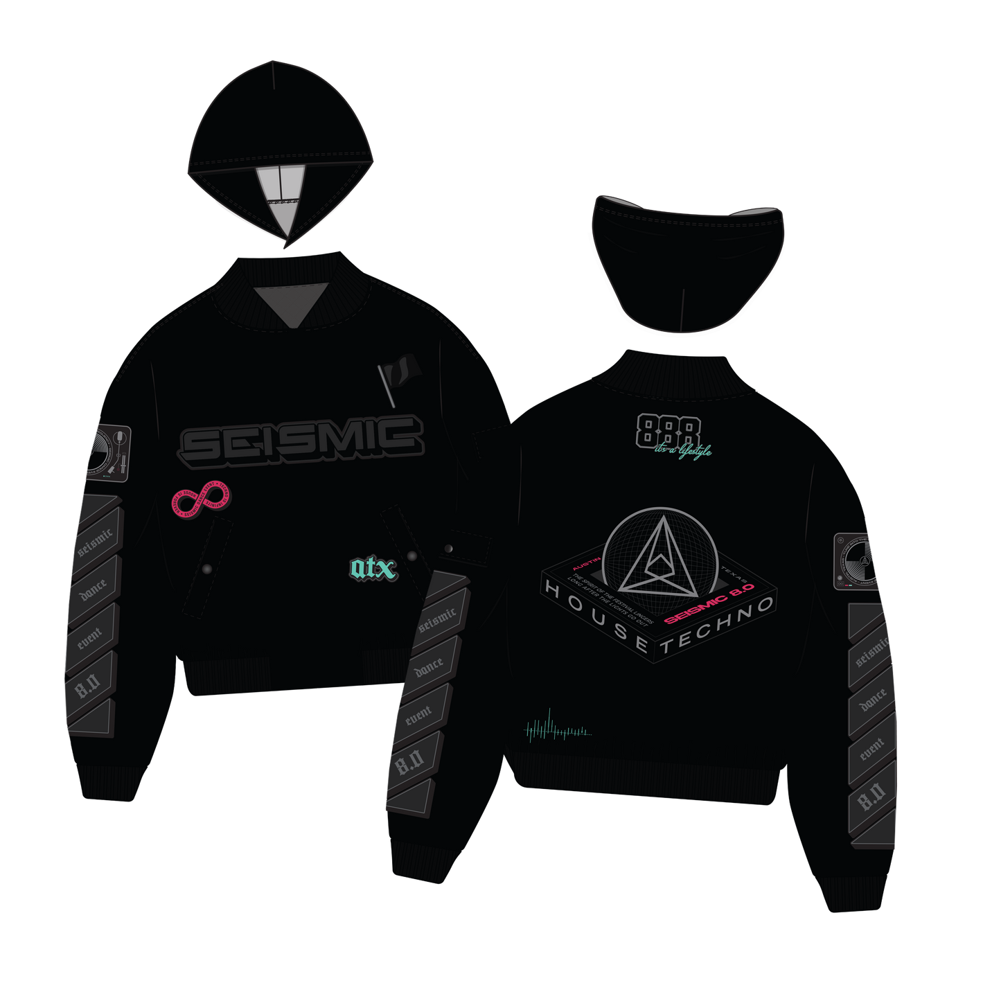 Seismic 8.0 Bomber (Satin)