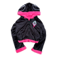 Seismic Minds Eye Fur Coat (Black/Pink) (Cropped)