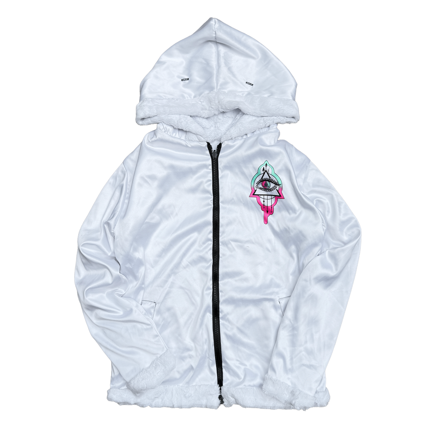 Seismic Minds Eye Fur Coat (White)