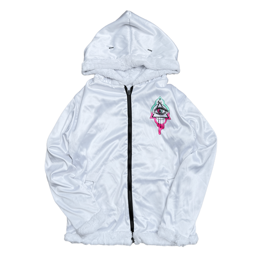 Seismic Minds Eye Fur Coat (White)