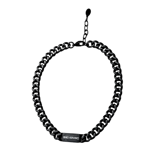 Seismic Black/Silver Necklace - 16"